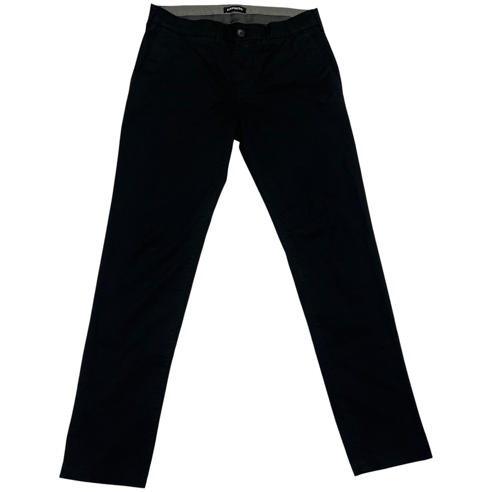 Express Mens Skinny Chino Pants Black 30x32